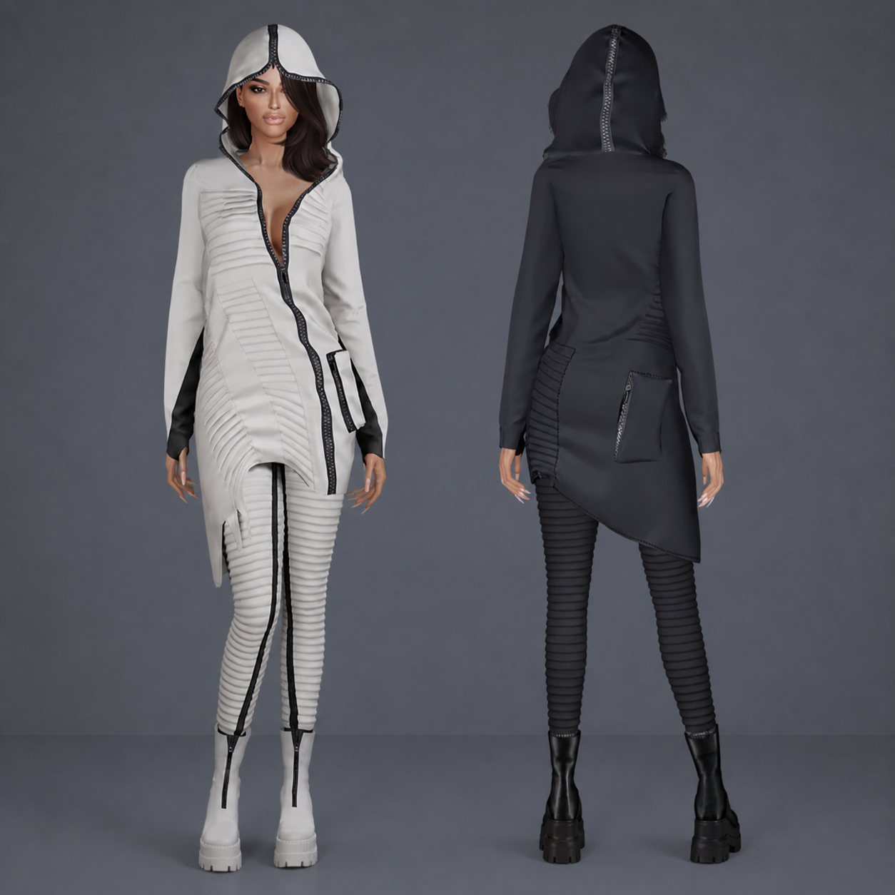 Hooded Outfit mod for The Sims 4 