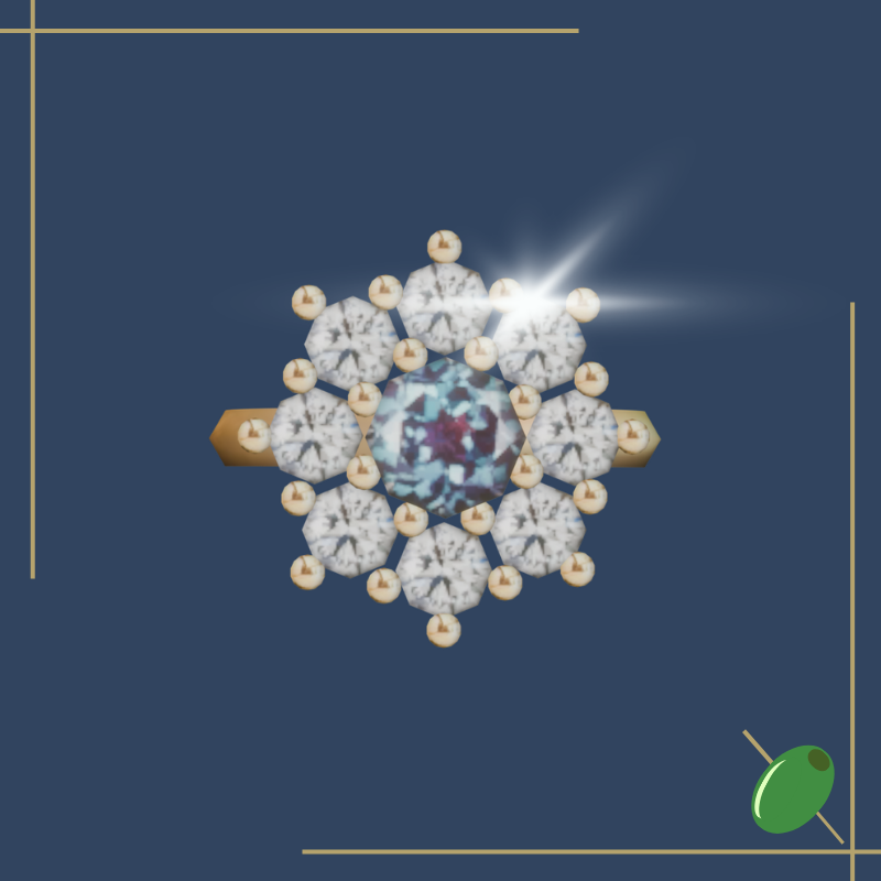 Diamond Flower Ring mod for The Sims 4 