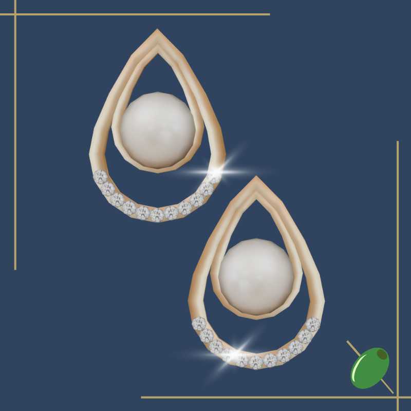 Amelie Pearl Earrings mod for The Sims 4 