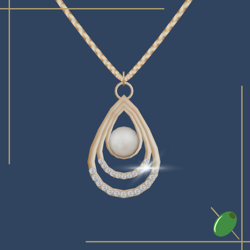 Amelie Pearl Necklace mod for The Sims 4 