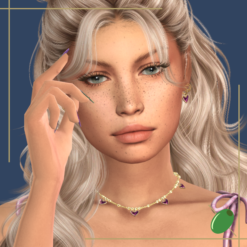 Galaxy Heart Necklace mod for The Sims 4 