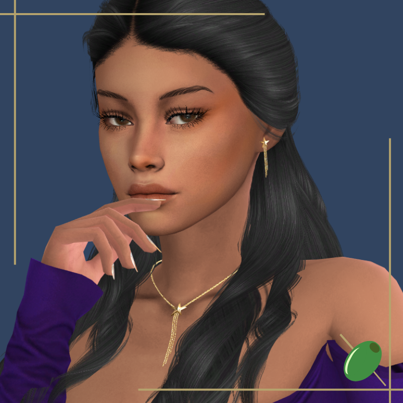 Stardrop Earrings mod for The Sims 4 
