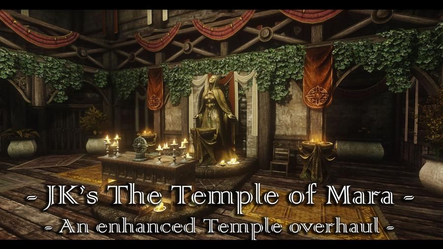 JK's The Temple of Mara mod for The Elder Scrolls V: Skyrim Special Edition