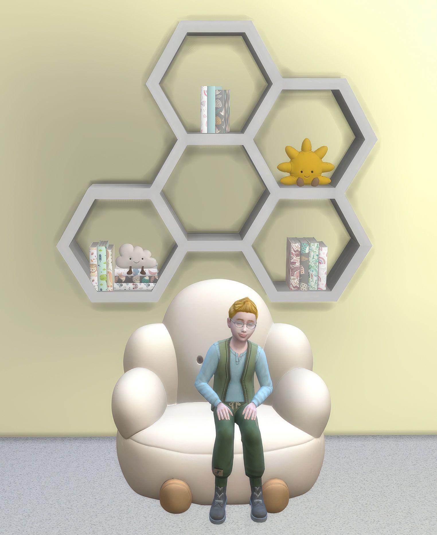Nomi plush chair mod for The Sims 4 