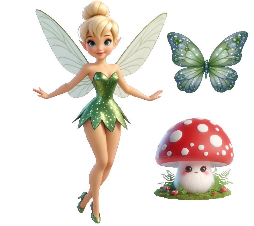 Disney Tinkerbell fairy wall stickers set mod for The Sims 4 