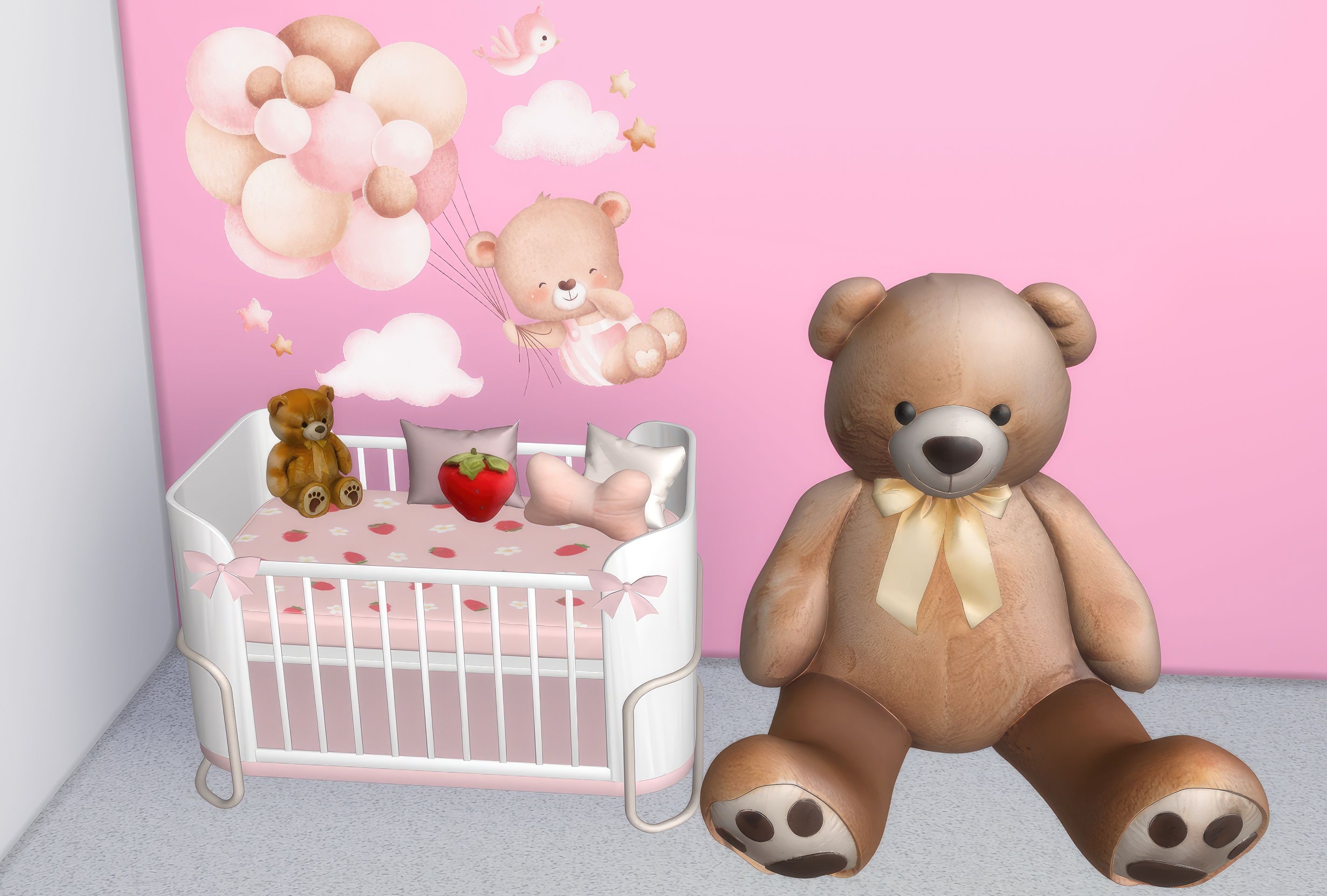 Giant Teddy Plush toy mod for The Sims 4 