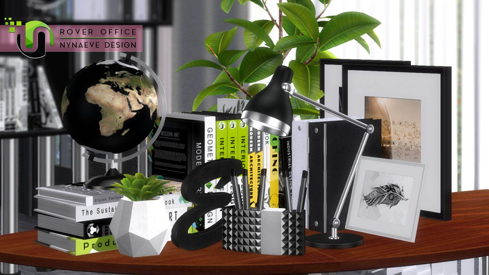Rover Office Decor mod for The Sims 4 