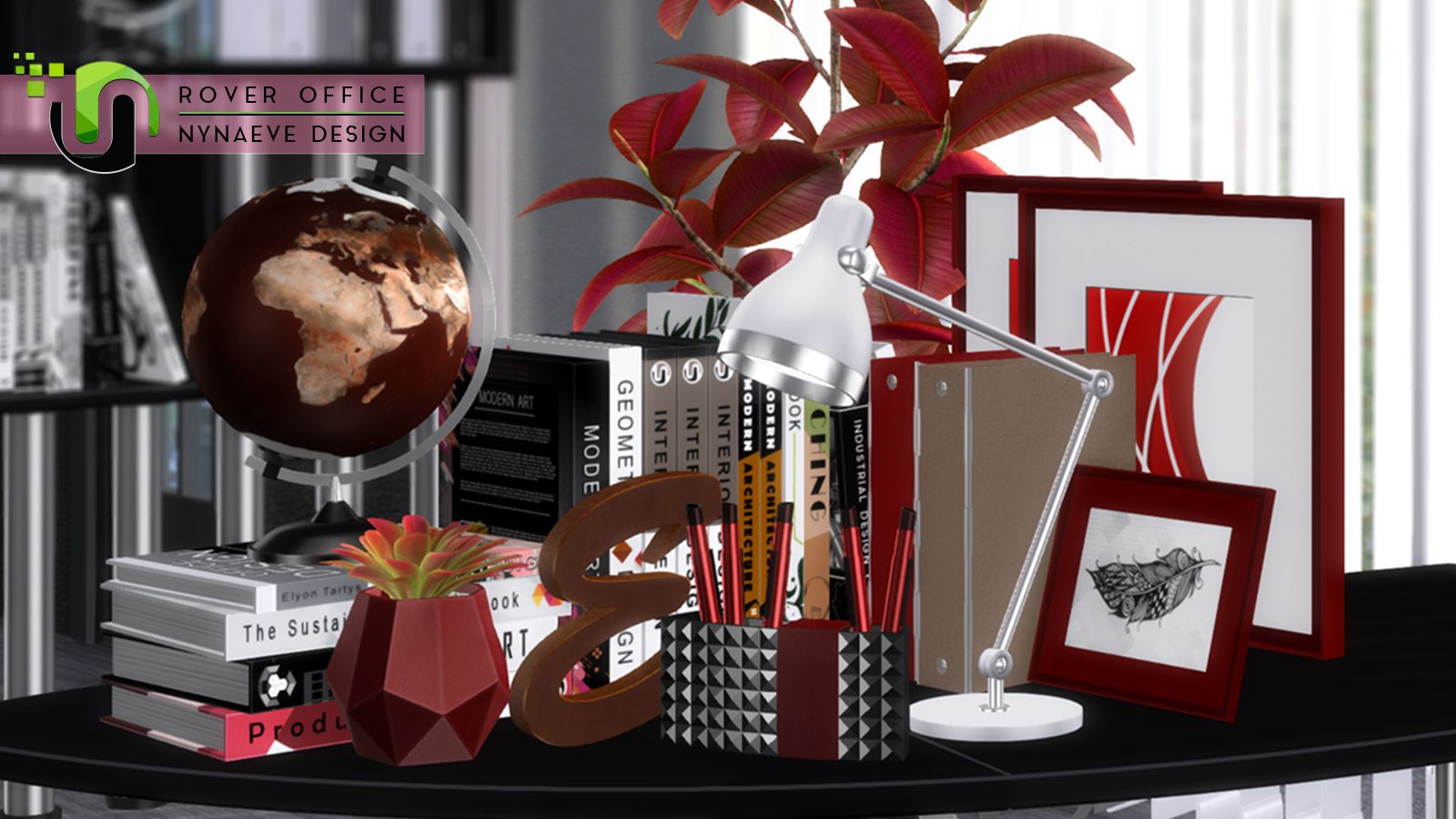 Rover Office Decor mod for The Sims 4 