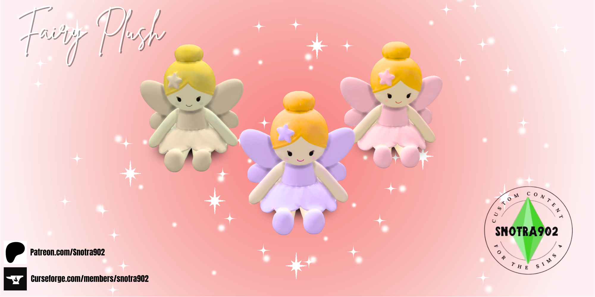 Fairy Plush mod for The Sims 4 