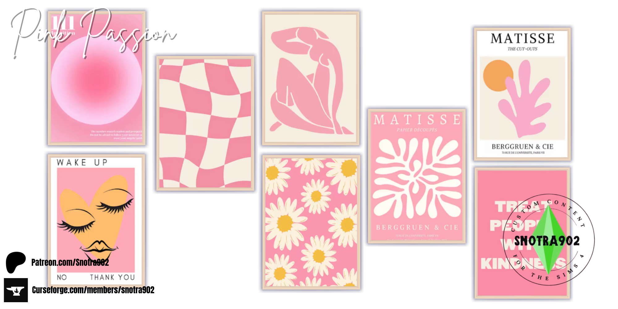 Pink Passion mod for The Sims 4 