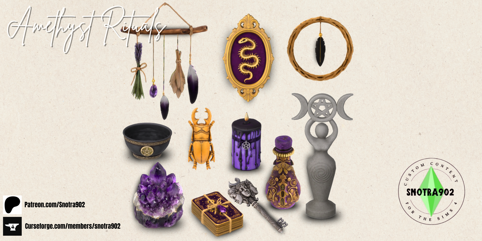 Amethyst Rituals mod for The Sims 4 