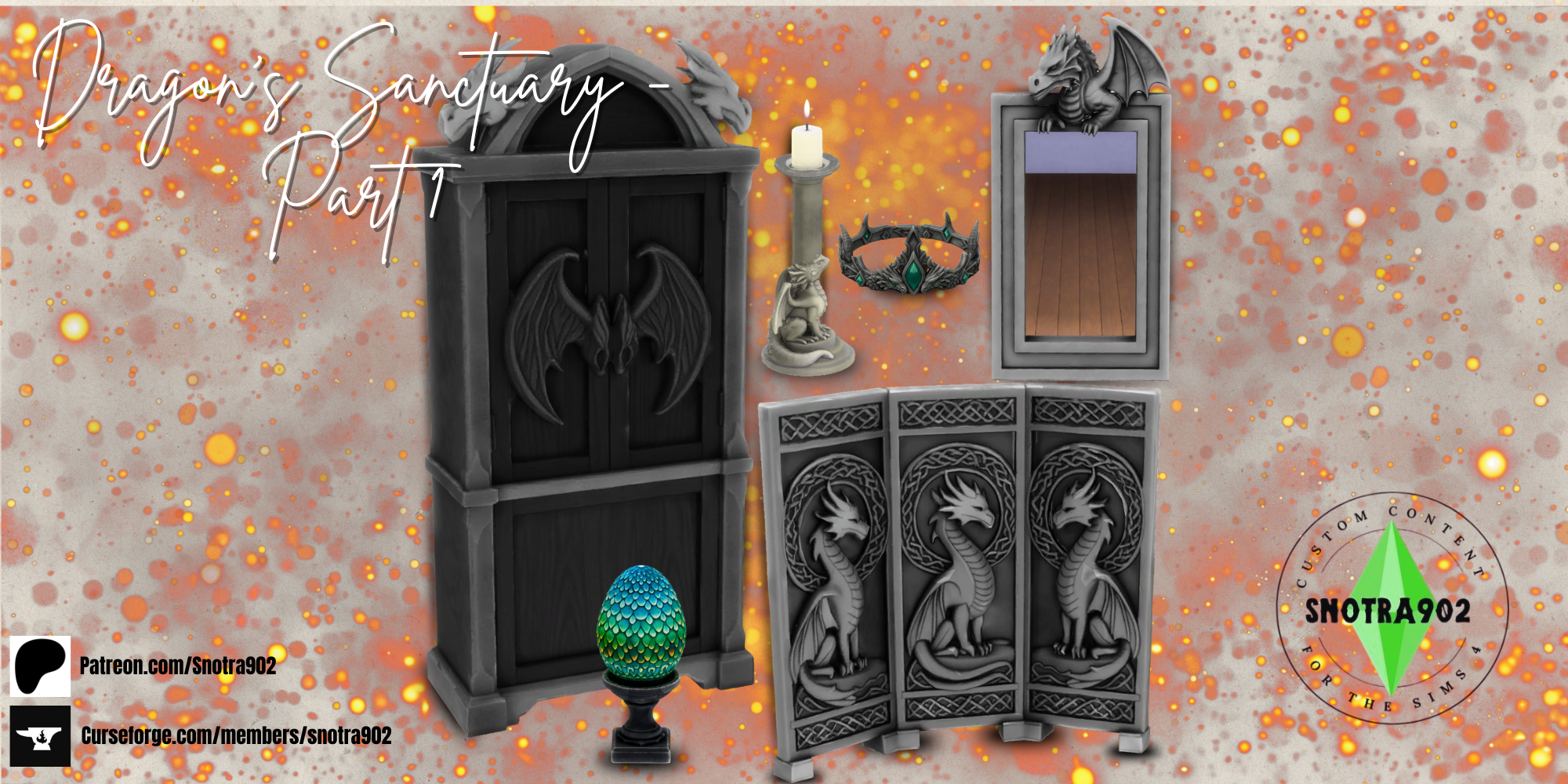 Dragon's Sanctuary 2 mod for The Sims 4 