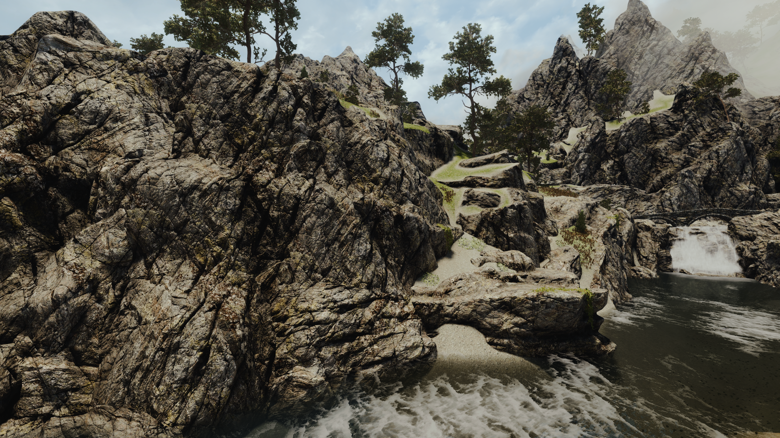 Medieval Mountains - Complex Material - PBR mod for The Elder Scrolls V: Skyrim Special Edition