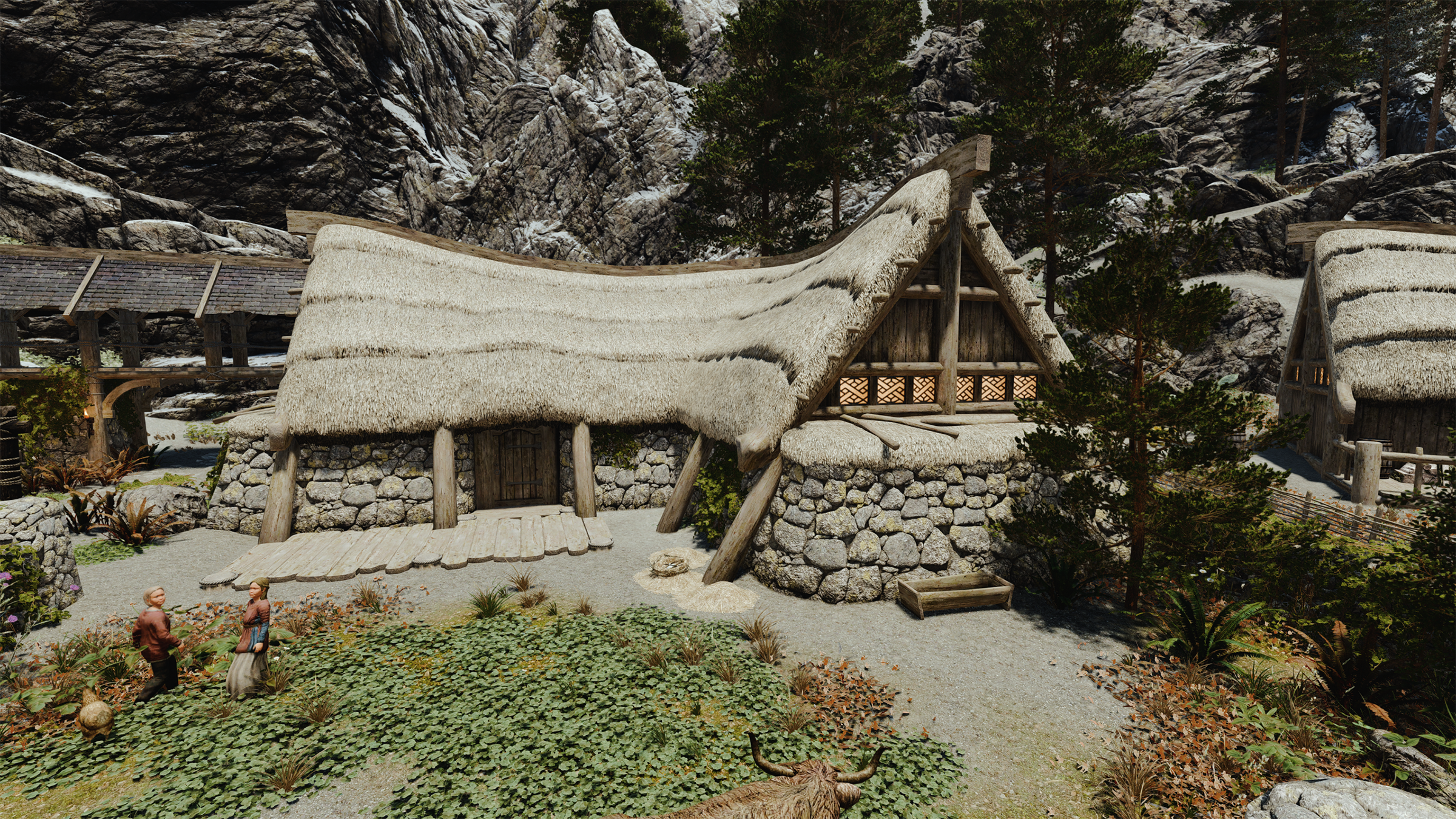 Medieval Farmhouses II mod for The Elder Scrolls V: Skyrim Special Edition