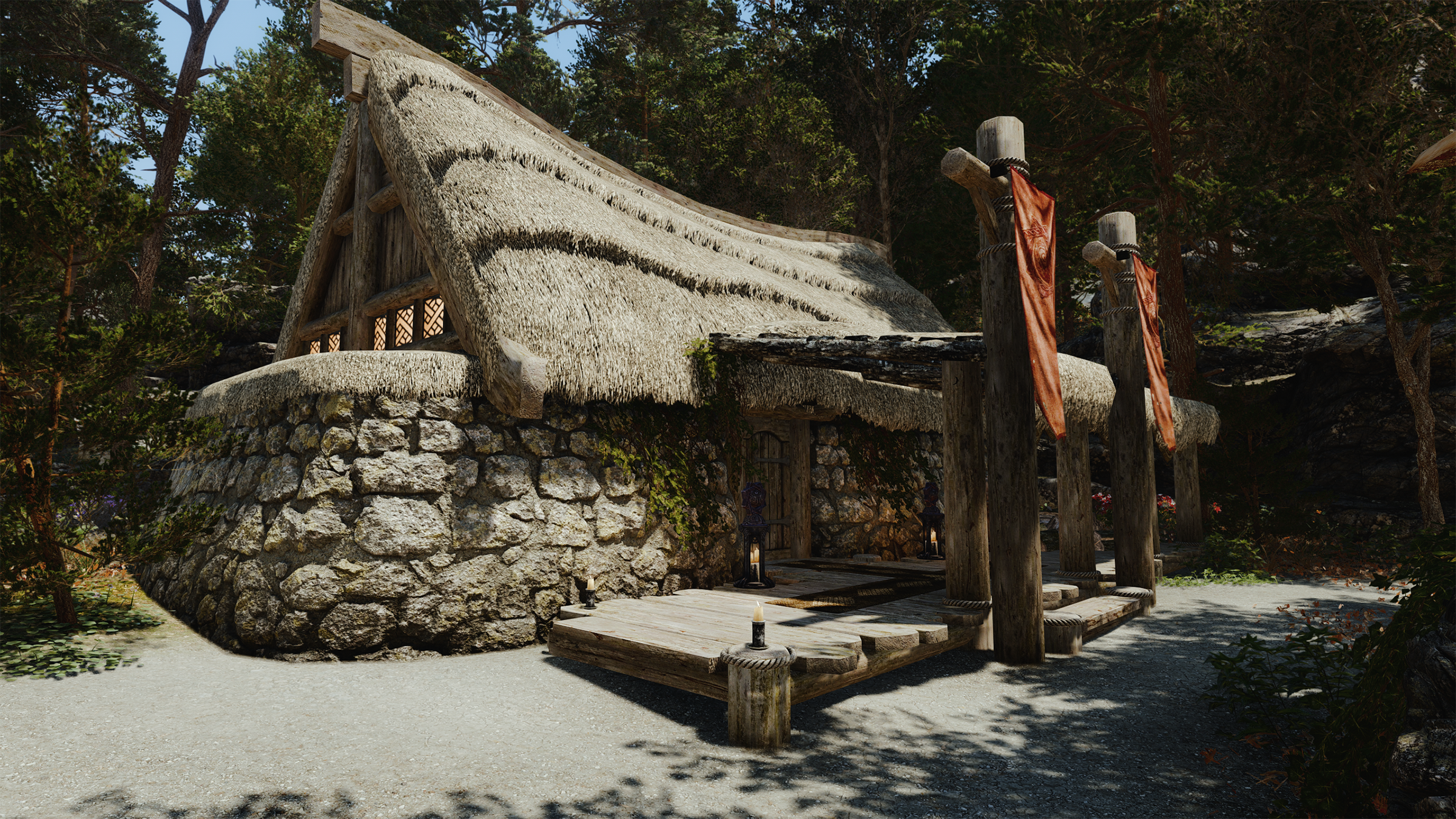 Medieval Farmhouses II mod for The Elder Scrolls V: Skyrim Special Edition