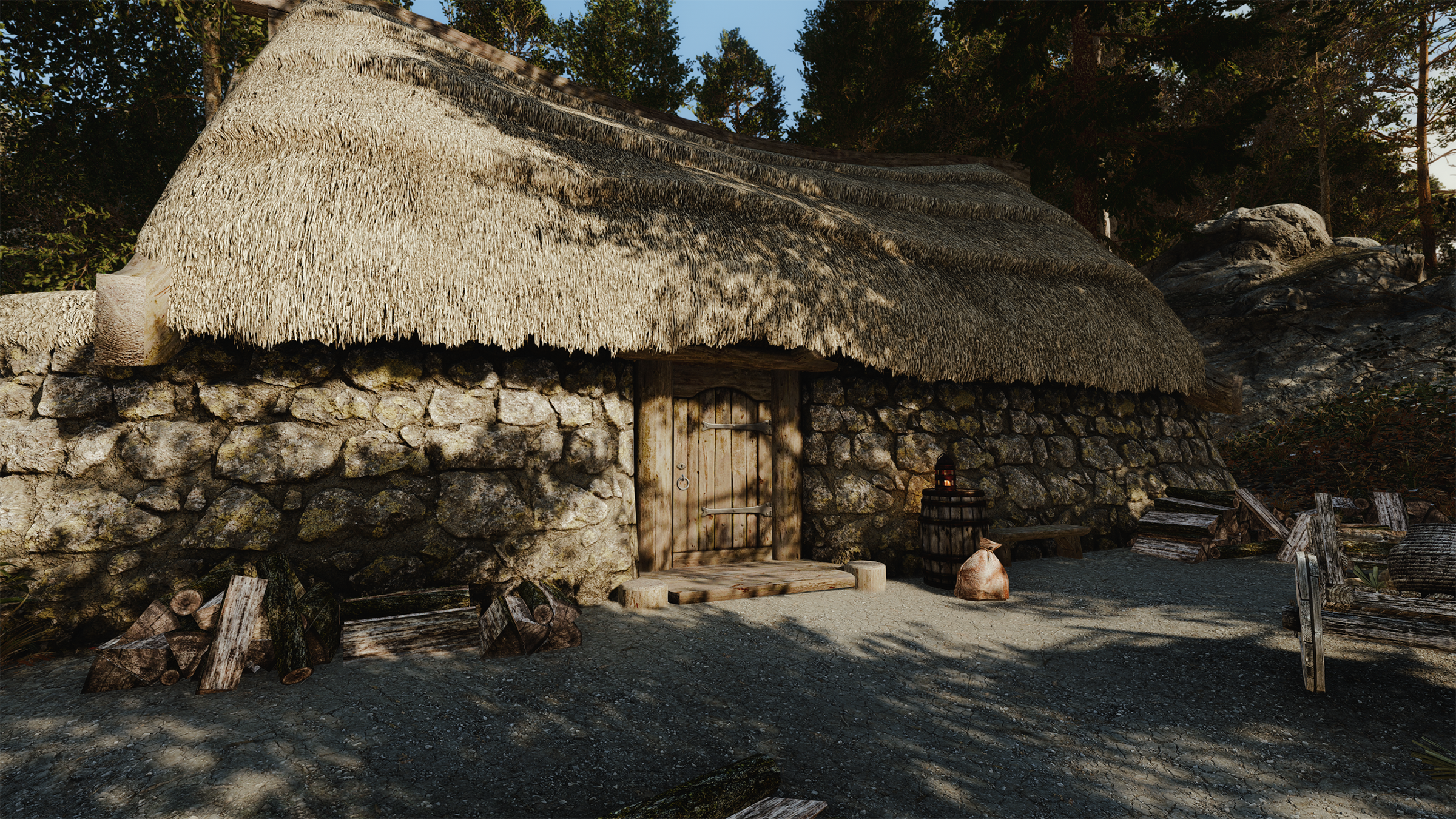Medieval Farmhouses II mod for The Elder Scrolls V: Skyrim Special Edition