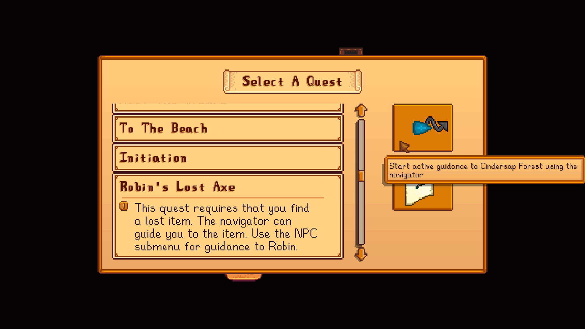 World Navigator mod for Stardew Valley