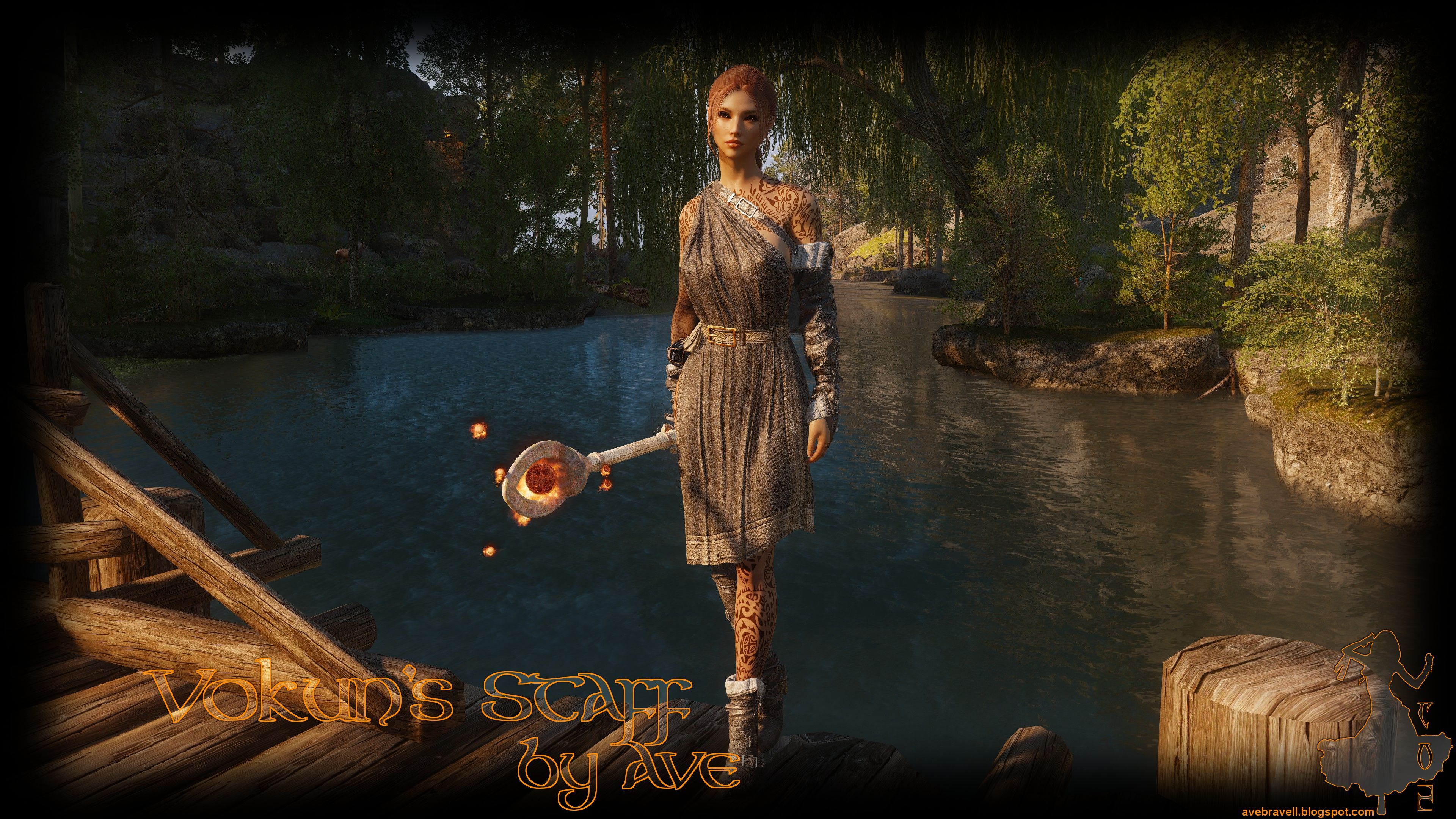 Vokun's Staff by Ave mod for The Elder Scrolls V: Skyrim Special Edition