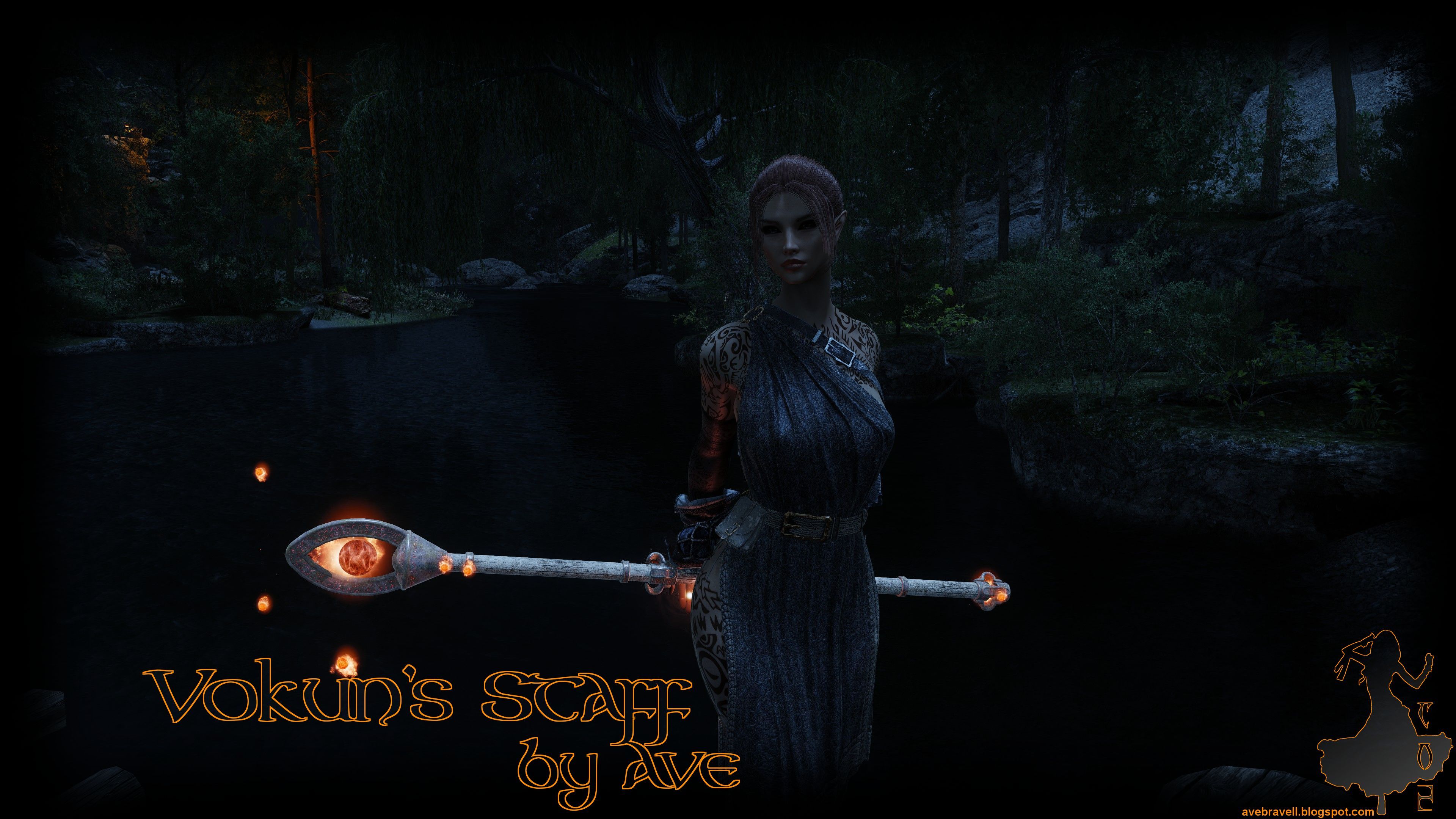 Vokun's Staff by Ave mod for The Elder Scrolls V: Skyrim Special Edition