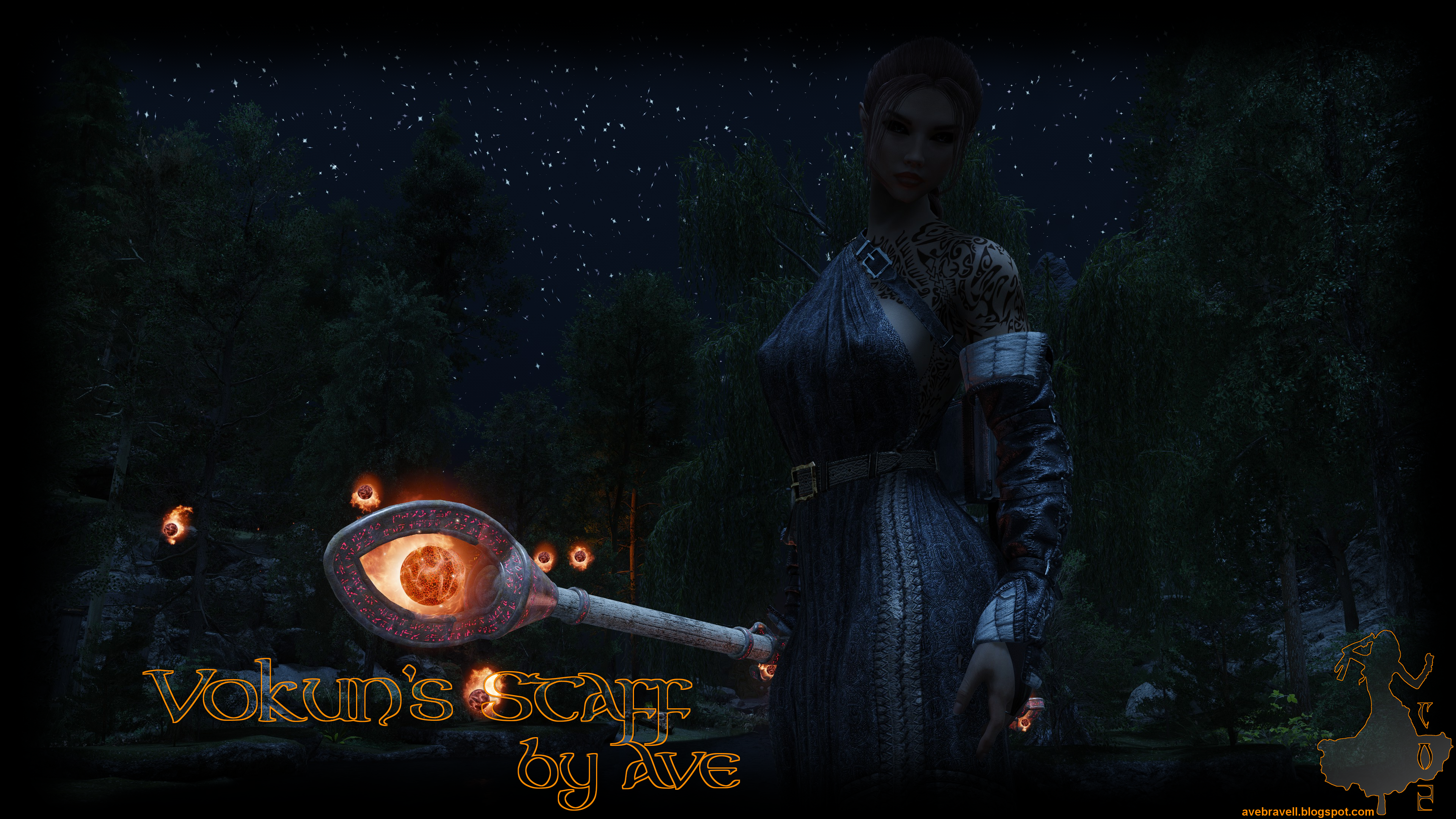 Vokun's Staff by Ave mod for Skyrim