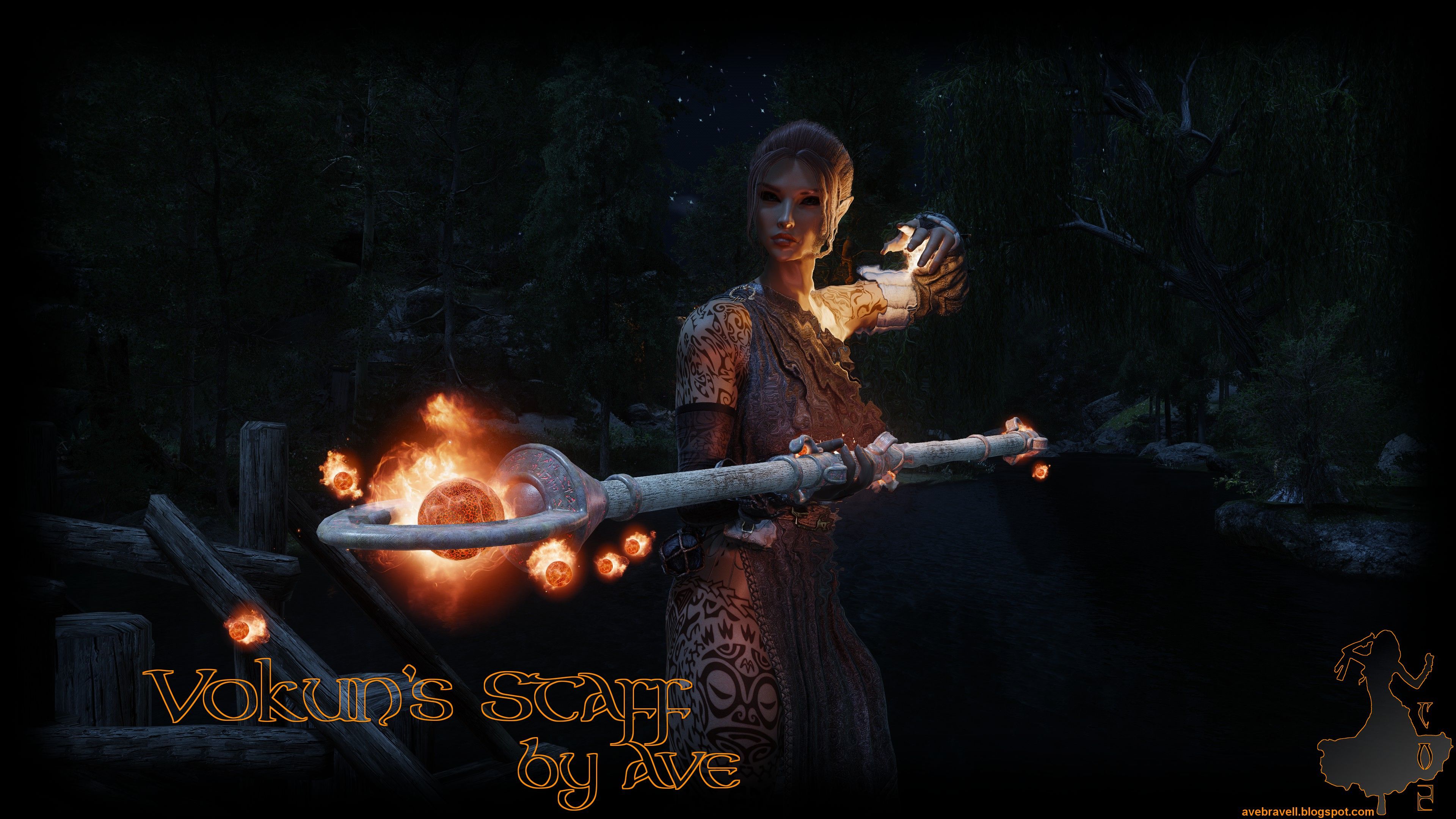 Vokun's Staff by Ave mod for The Elder Scrolls V: Skyrim Special Edition