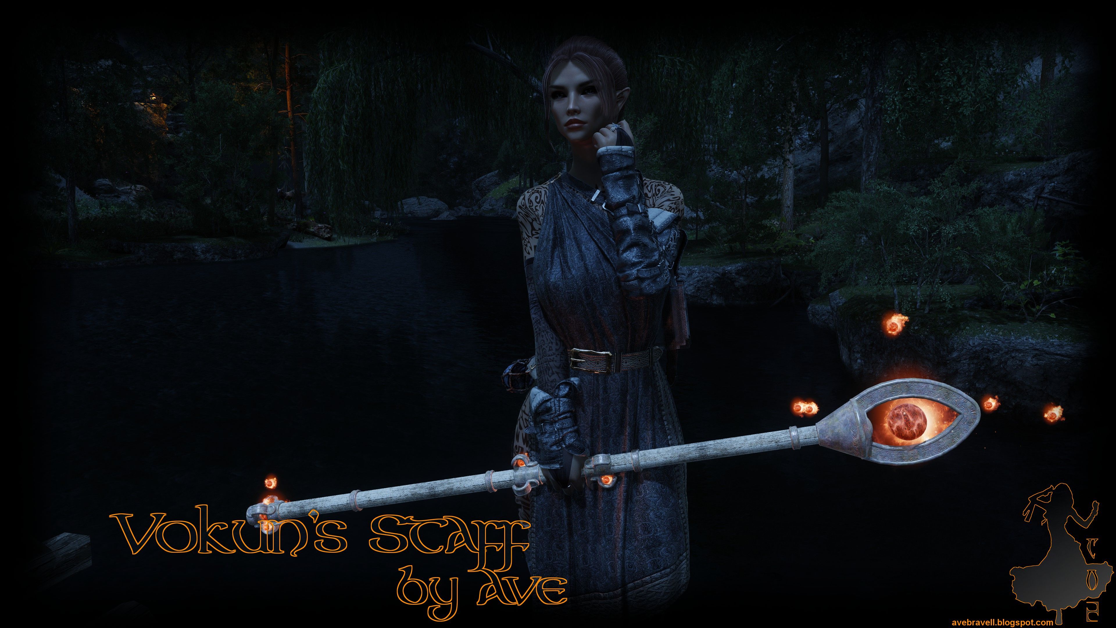 Vokun's Staff by Ave mod for The Elder Scrolls V: Skyrim Special Edition