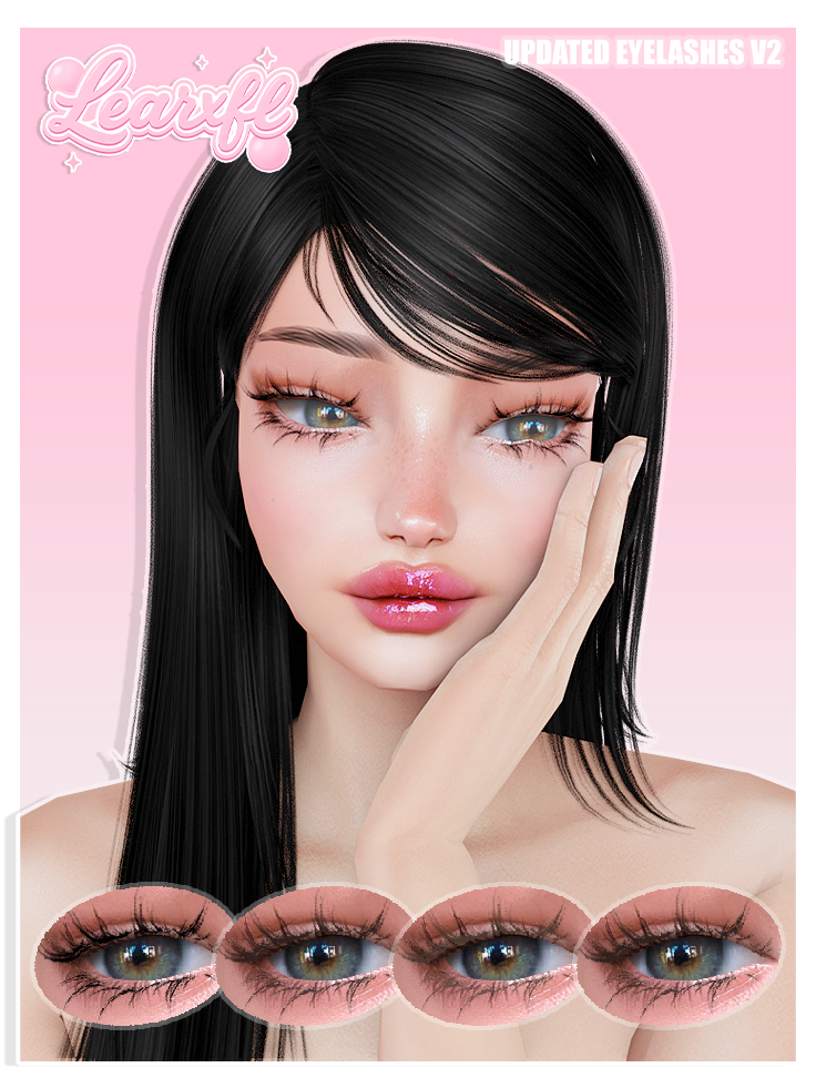 Learxfl 3D Eyelashes V2 mod for The Sims 4 