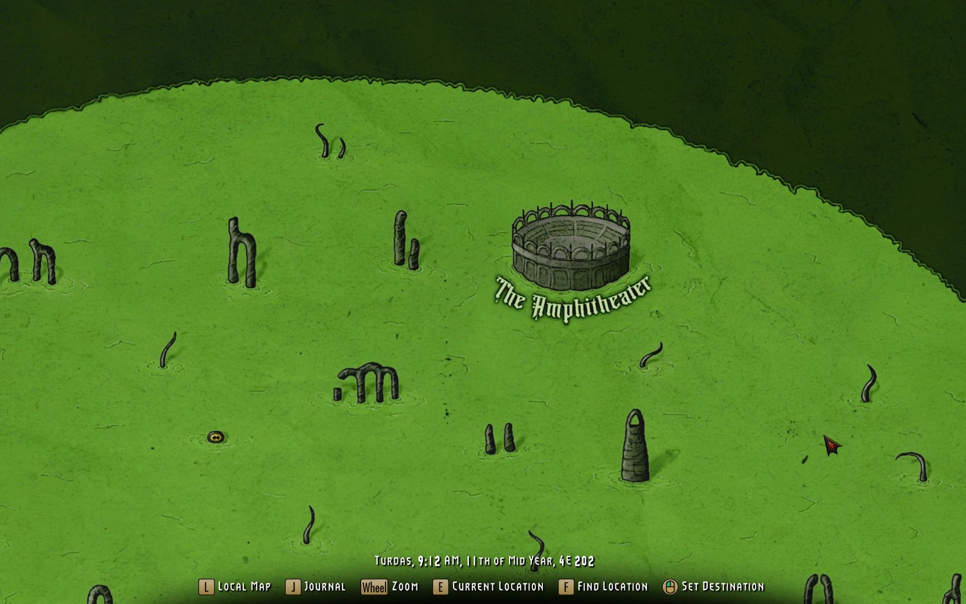 Apocrypha Paper Map for FWMF mod for The Elder Scrolls V: Skyrim Special Edition