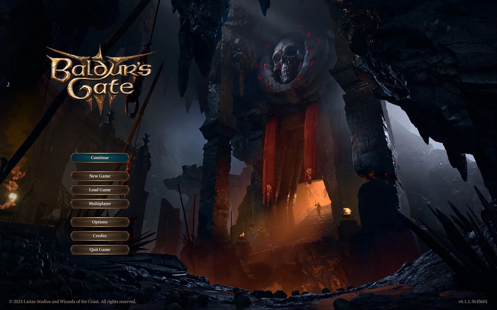 No Press Any Key Menu mod for Baldur's Gate 3