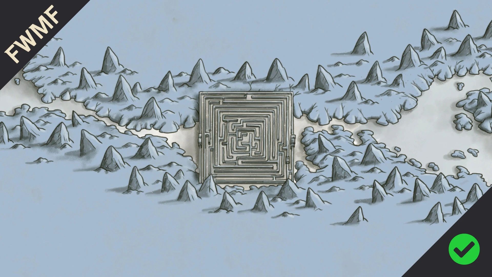 The Frozen Heart Paper Map for FWMF by Limon mod for The Elder Scrolls V: Skyrim Special Edition