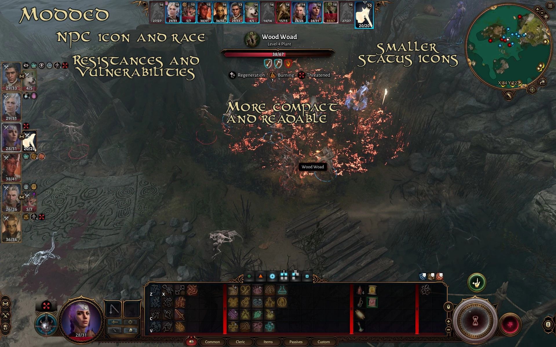 Better Target Info mod for Baldur's Gate 3