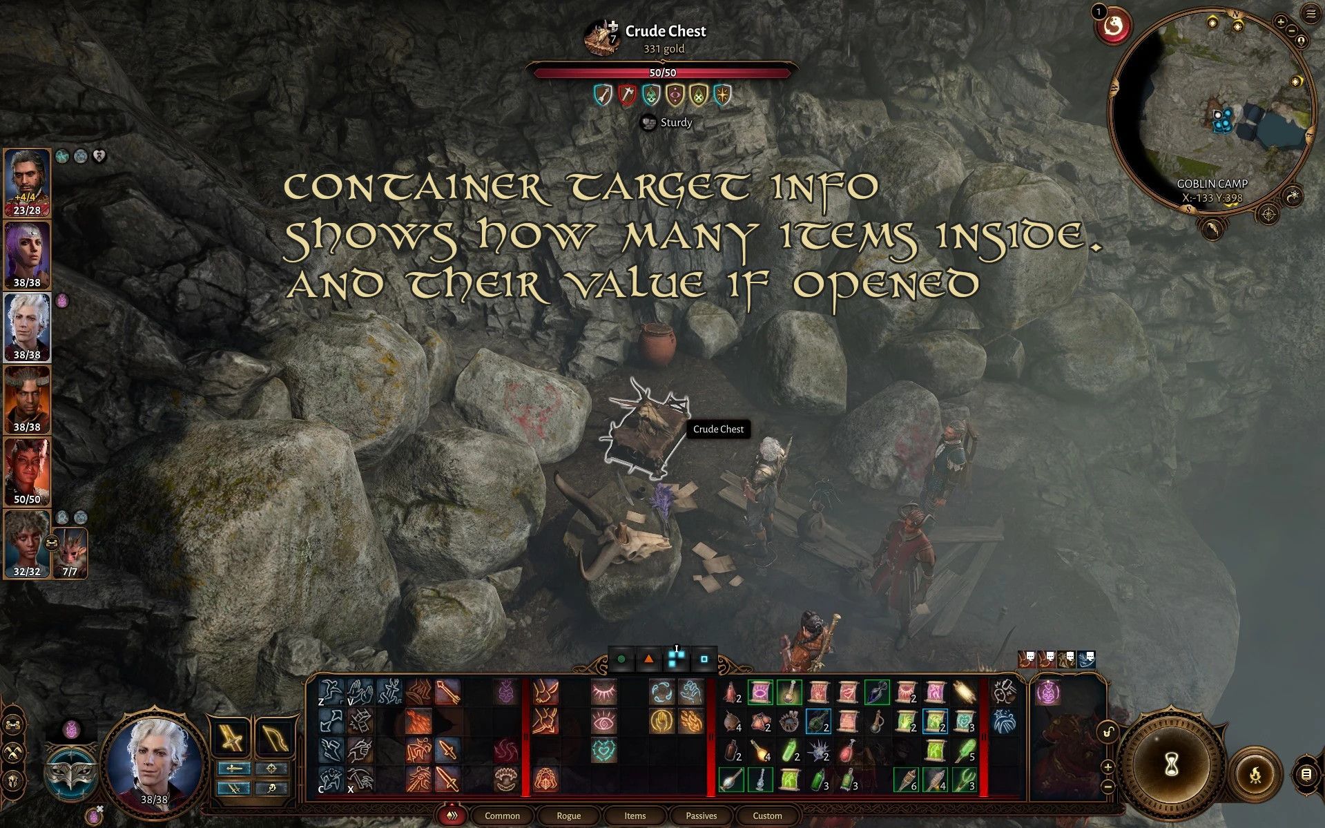 Better Target Info mod for Baldur's Gate 3