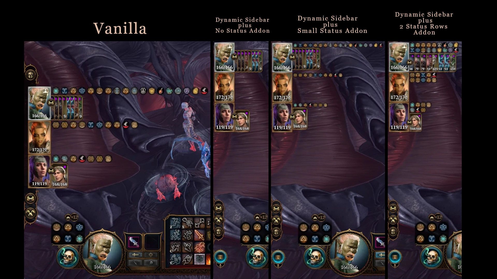 Dynamic Sidebar mod for Baldur's Gate 3