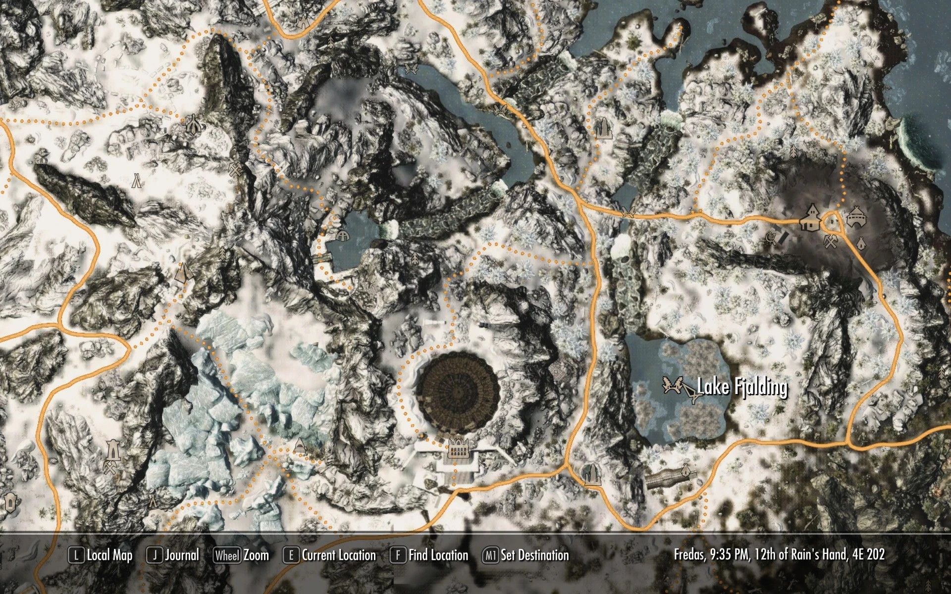Flat World Map Framework (FWMF) mod for The Elder Scrolls V: Skyrim Special Edition