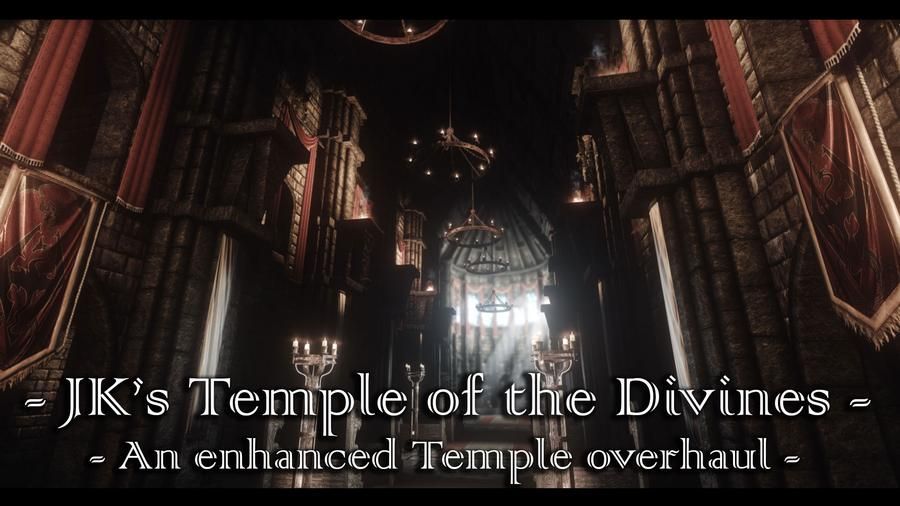 JK's Temple of the Divines mod for The Elder Scrolls V: Skyrim Special Edition