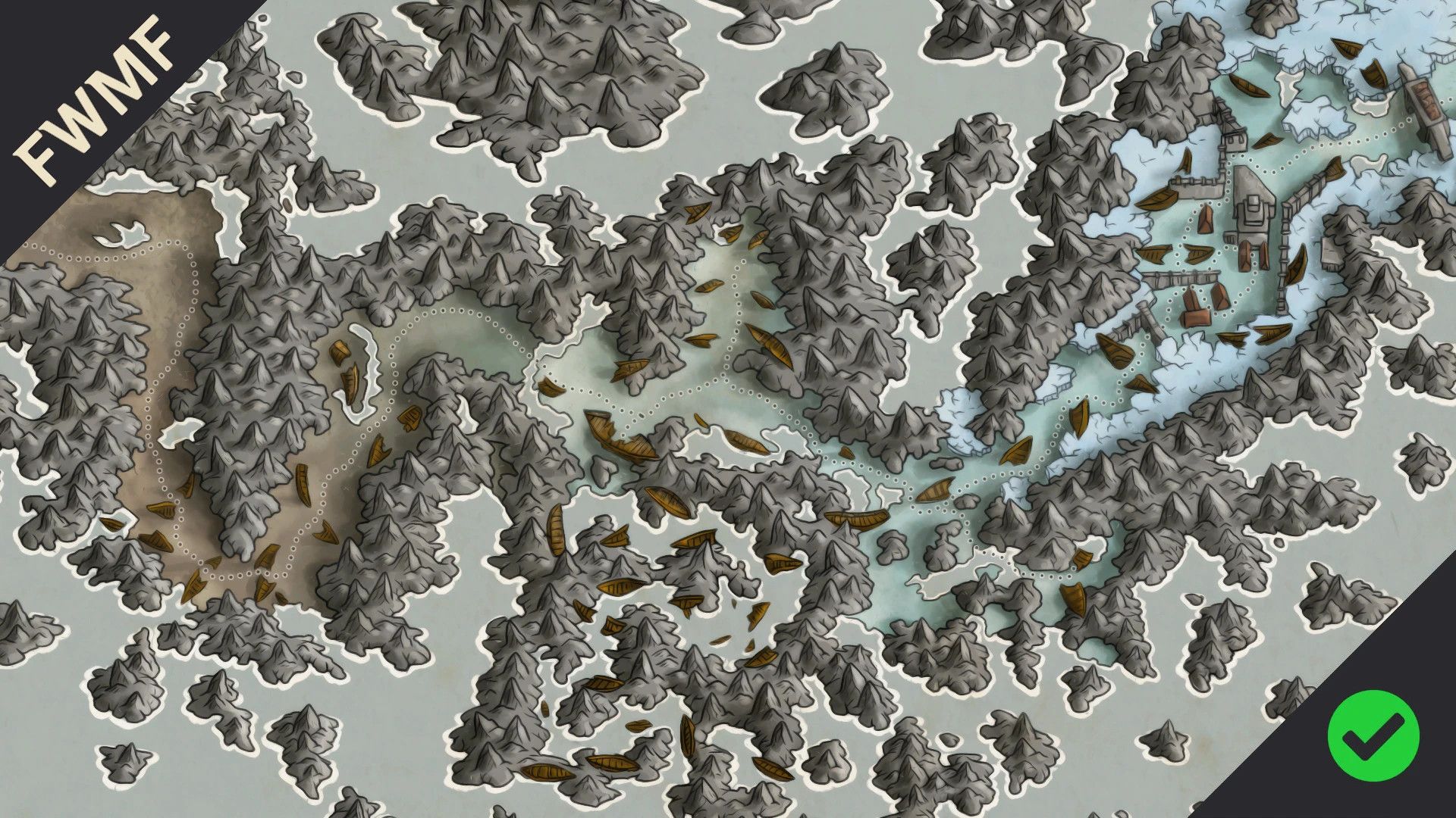 DAc0da Paper Map for FWMF by Limon mod for The Elder Scrolls V: Skyrim Special Edition