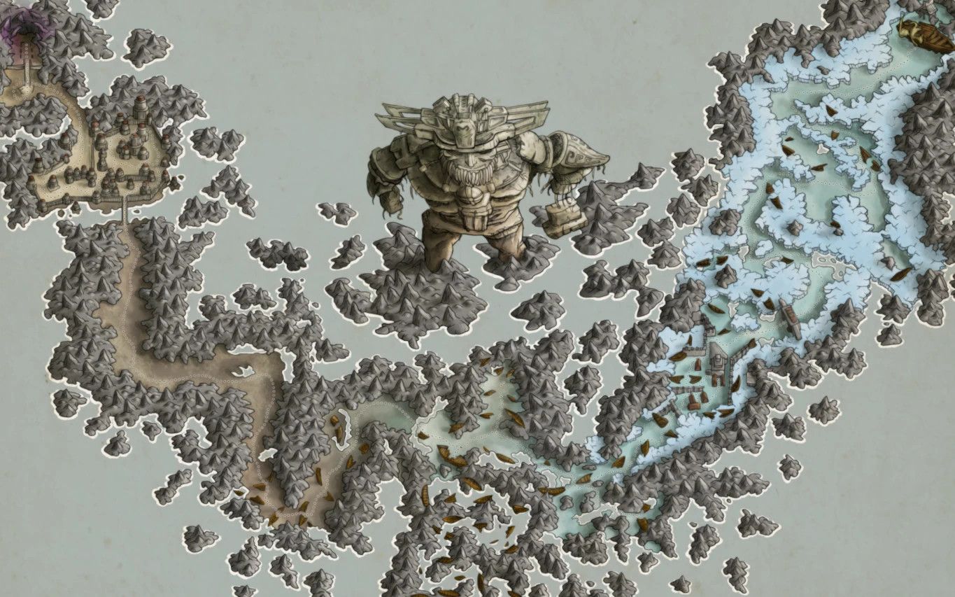 DAc0da Paper Map for FWMF by Limon mod for The Elder Scrolls V: Skyrim Special Edition
