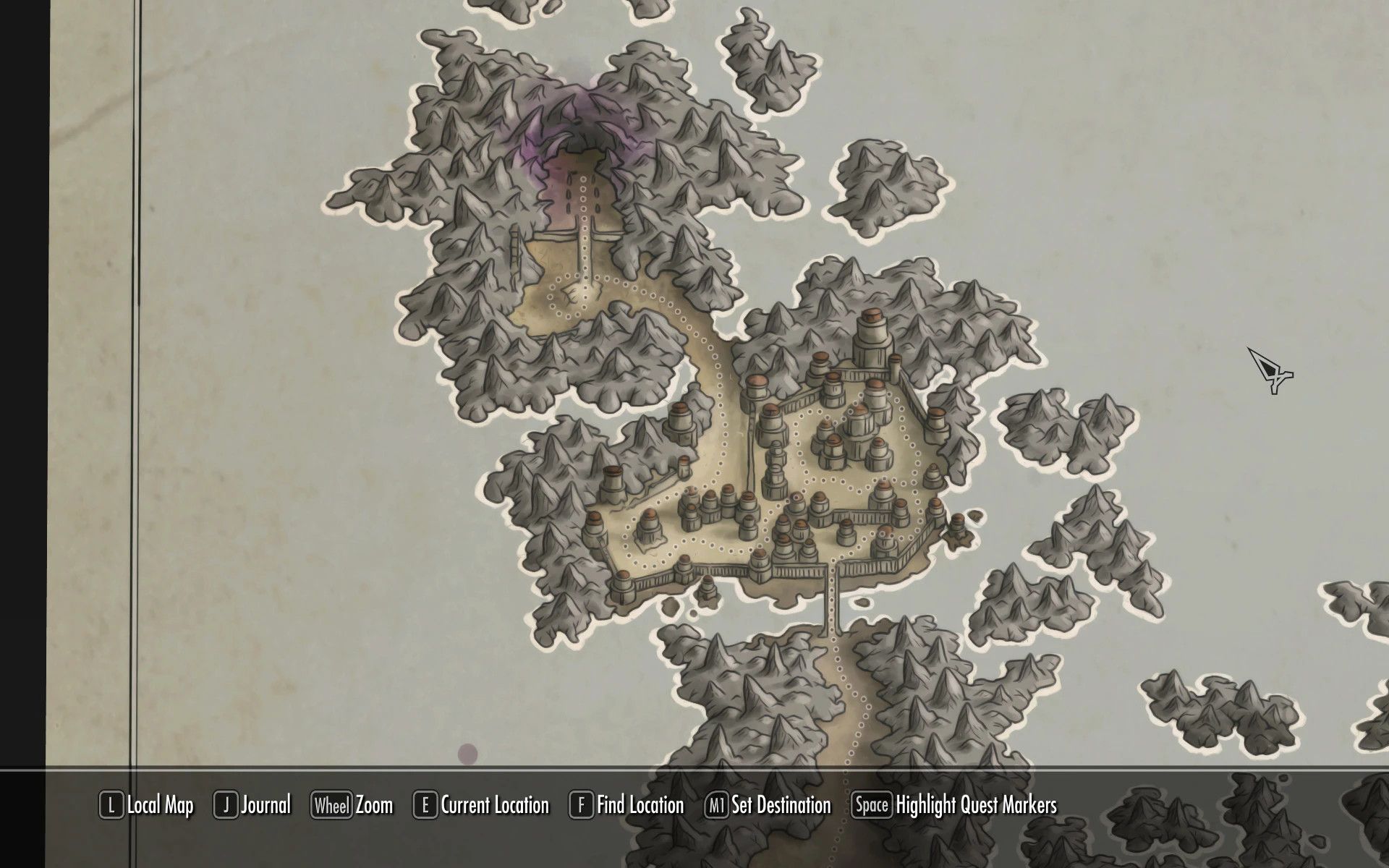 DAc0da Paper Map for FWMF by Limon mod for The Elder Scrolls V: Skyrim Special Edition