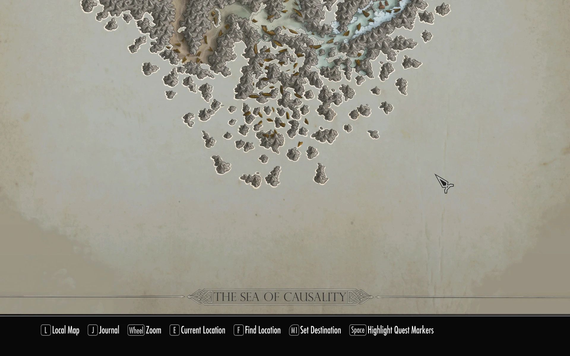 DAc0da Paper Map for FWMF by Limon mod for The Elder Scrolls V: Skyrim Special Edition