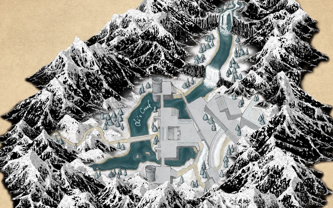 Deepwood Vale Paper Map for FWMF mod for The Elder Scrolls V: Skyrim Special Edition