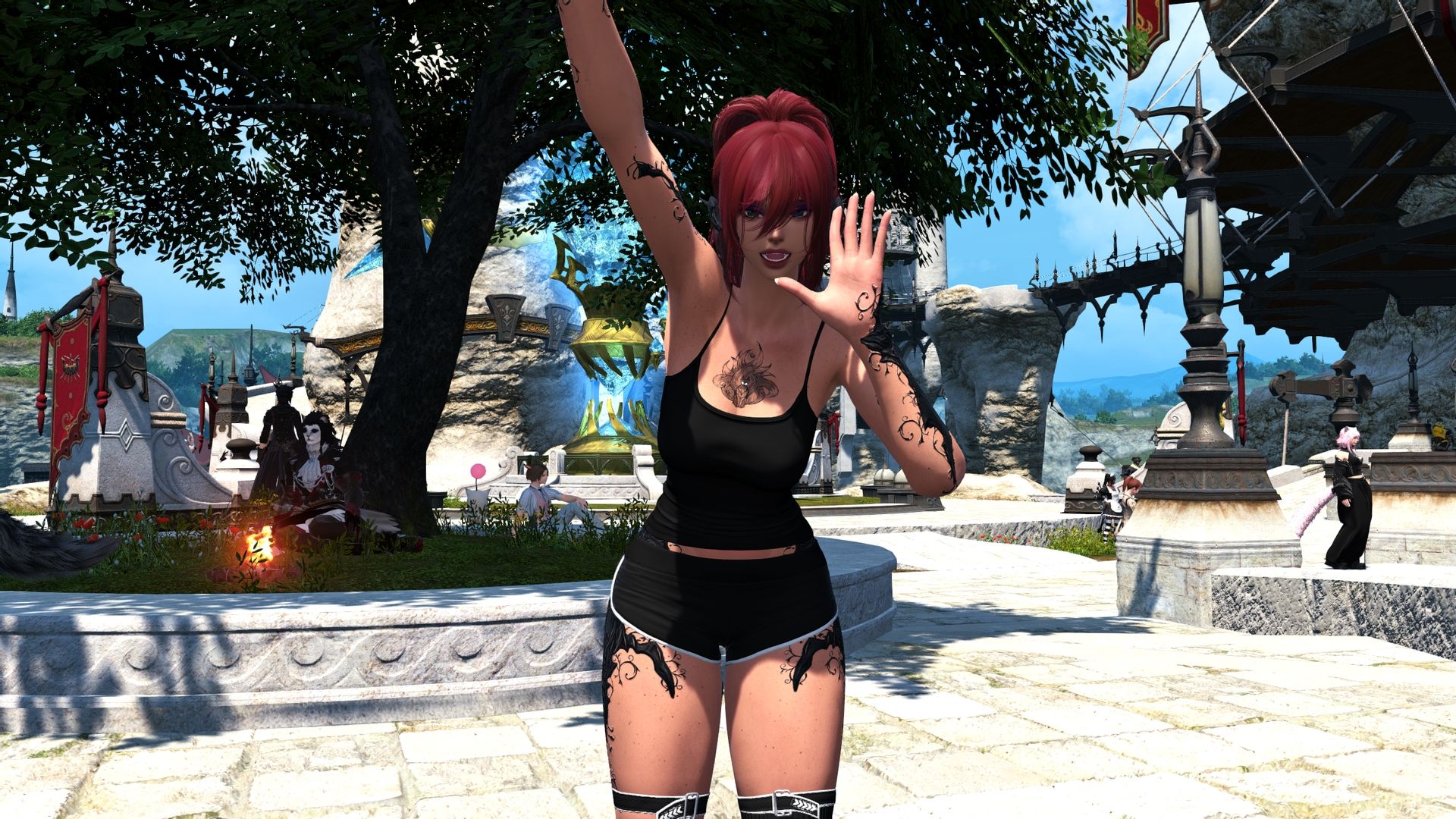 Animation swapper: Miqo'te F to Au'ra F mod for Final Fantasy 14