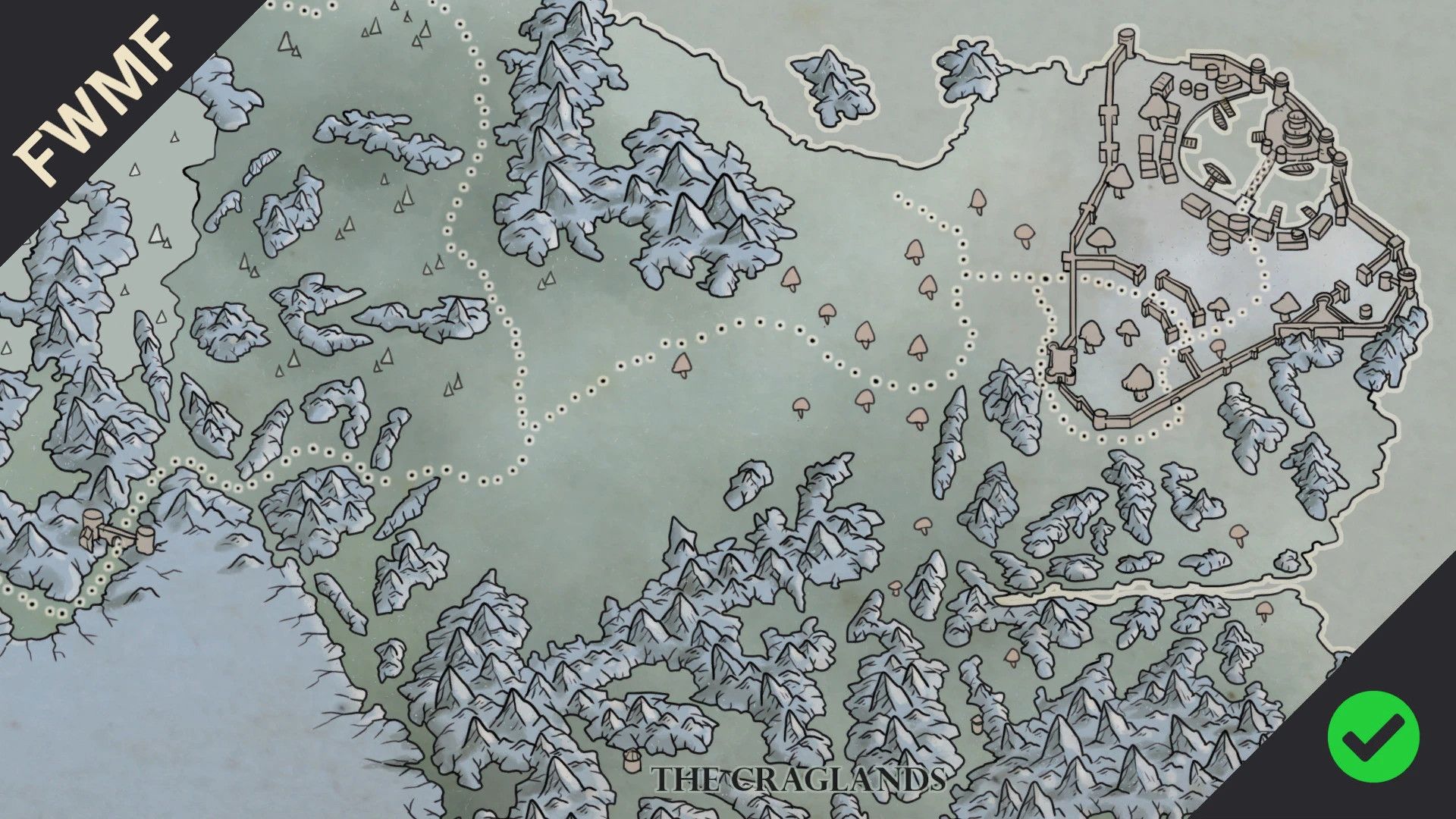 Solstheim and Baan Malur Paper Map for FWMF mod for The Elder Scrolls V: Skyrim Special Edition