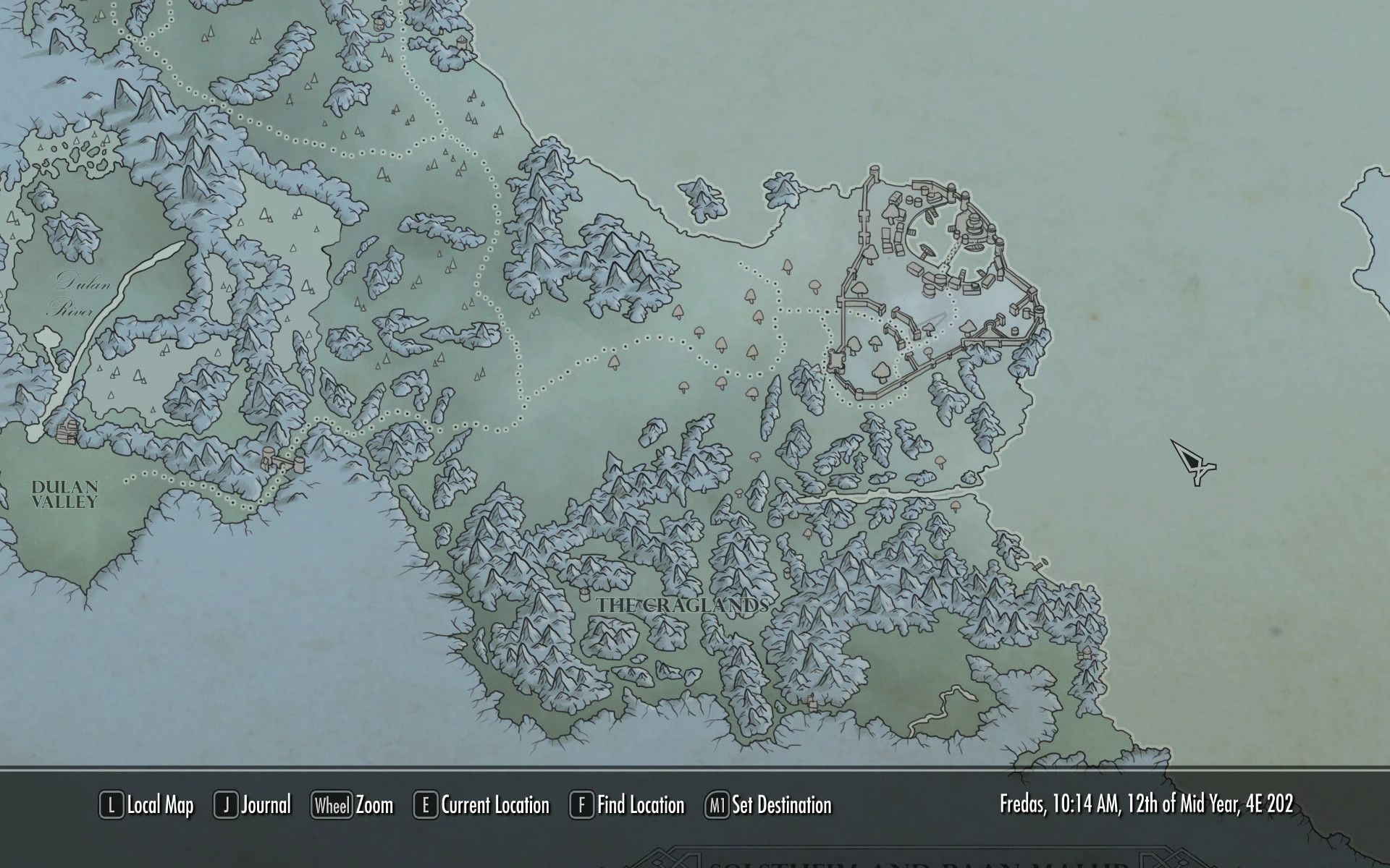 Solstheim and Baan Malur Paper Map for FWMF mod for The Elder Scrolls V: Skyrim Special Edition