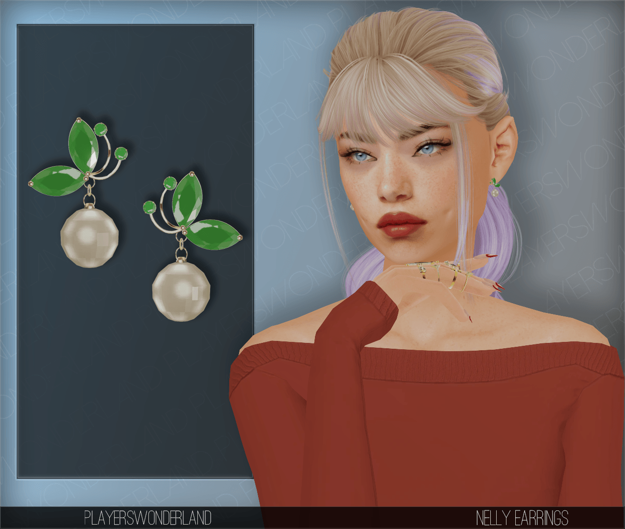 Nelly Earrings mod for The Sims 4 