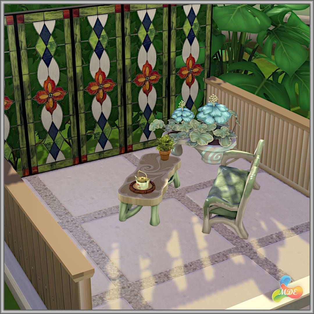 Patterned Glass Walls mod for The Sims 4 