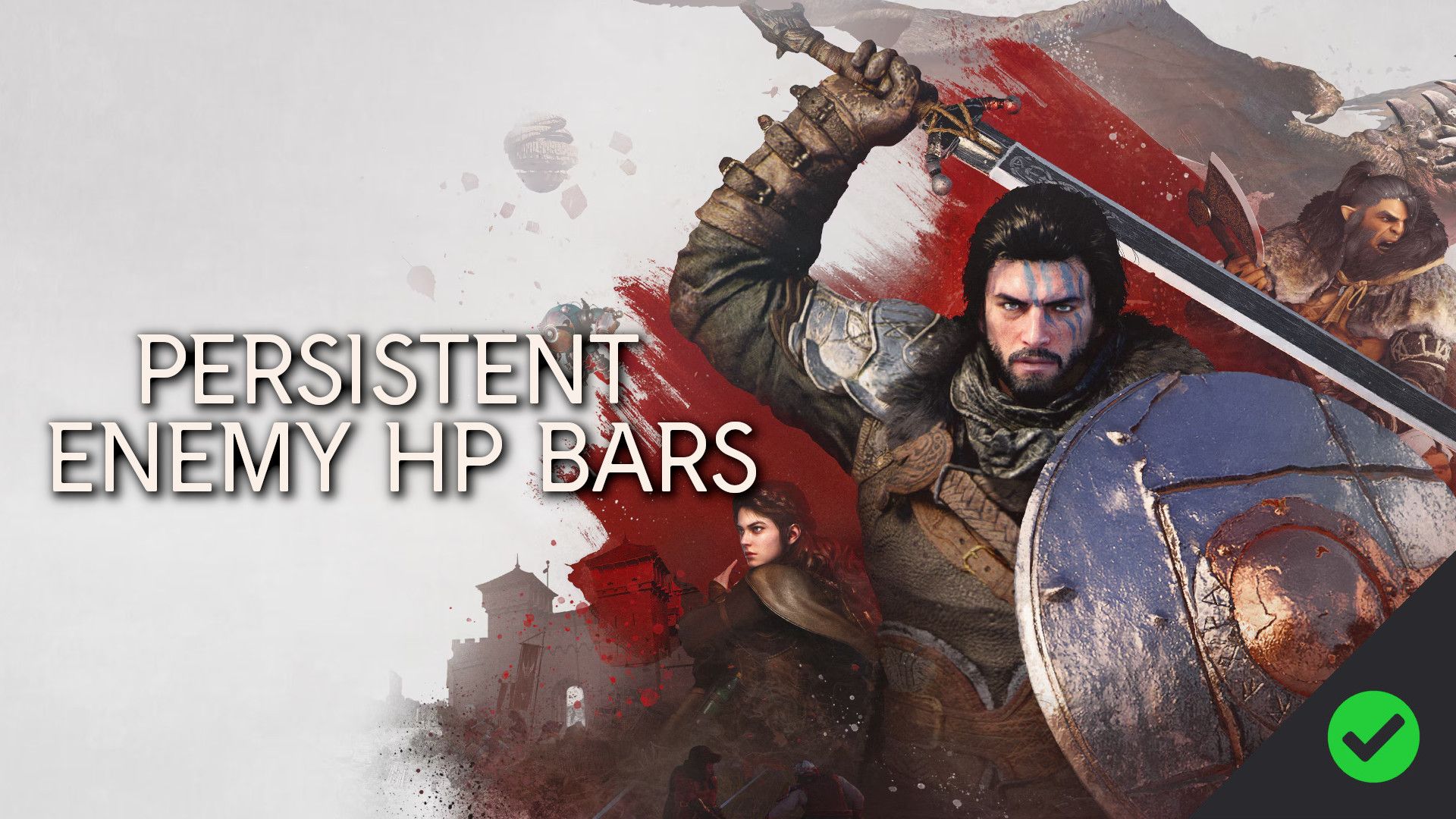 Persistent Enemy HP Bars mod for Crimson Desert
