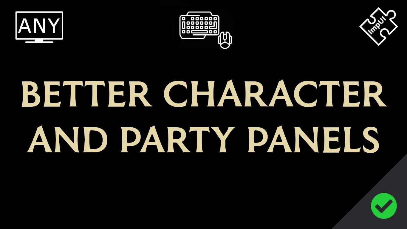 Better Character and Party Panels mod for Baldur's Gate 3