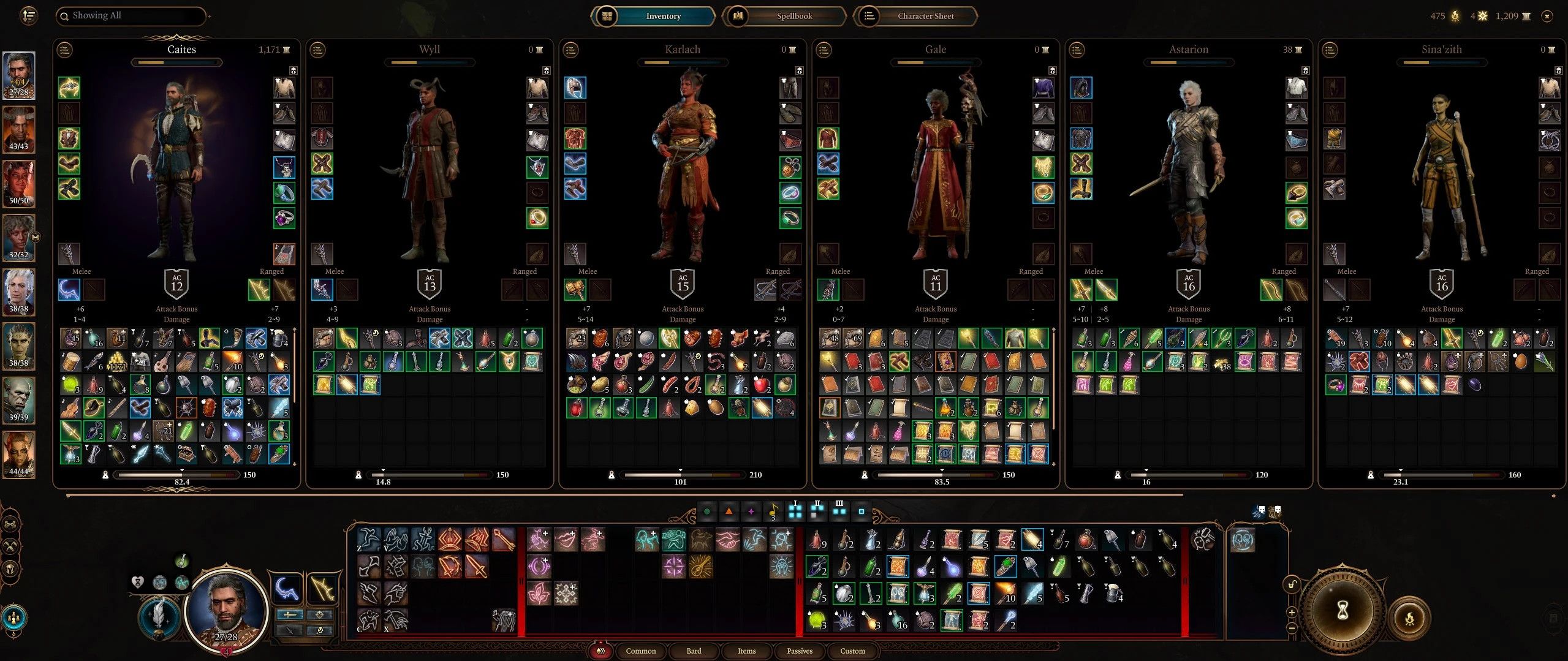 Better Character and Party Panels mod for Baldur's Gate 3