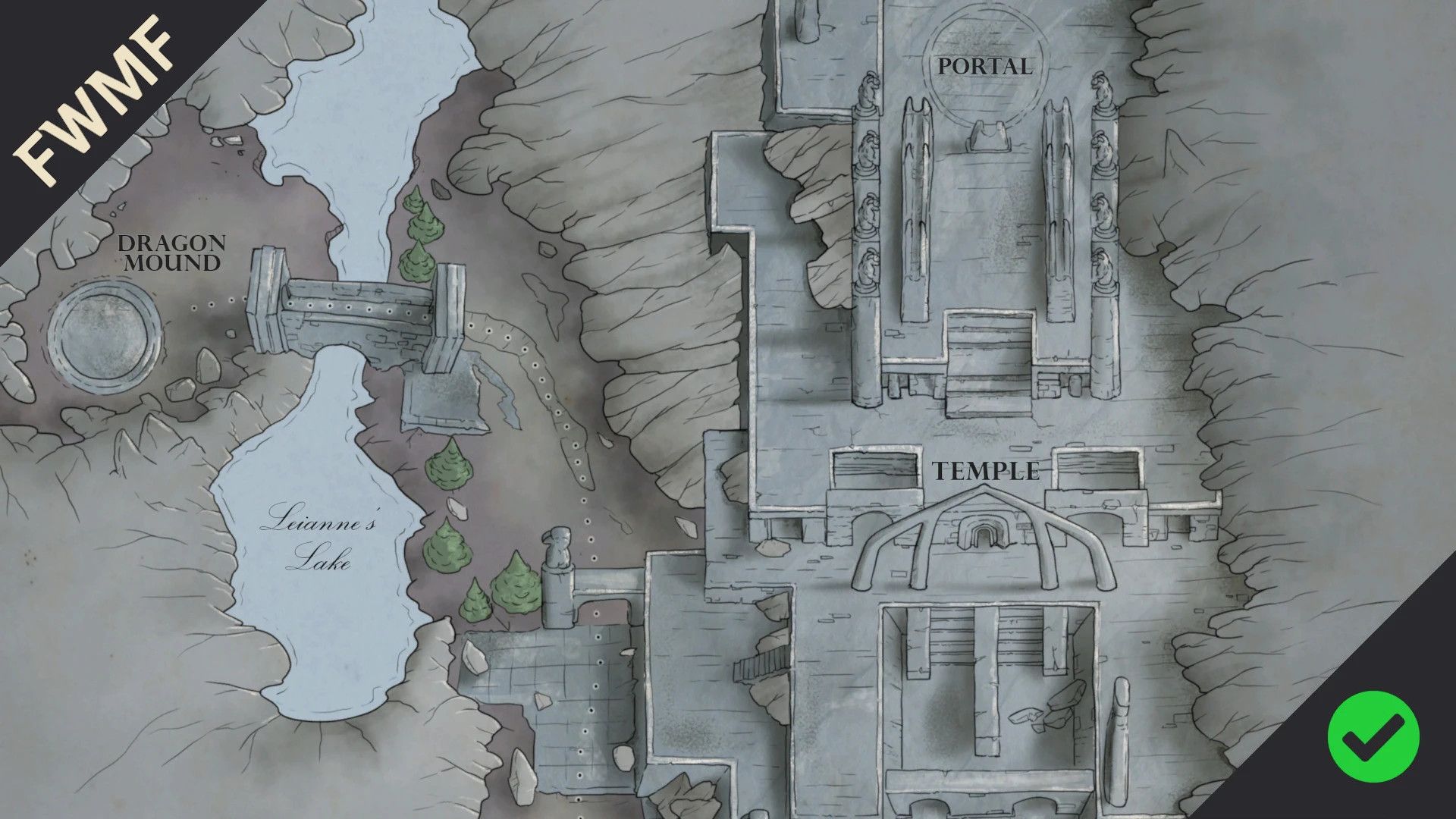 Skuldafn Paper Map for FWMF by Limon mod for The Elder Scrolls V: Skyrim Special Edition