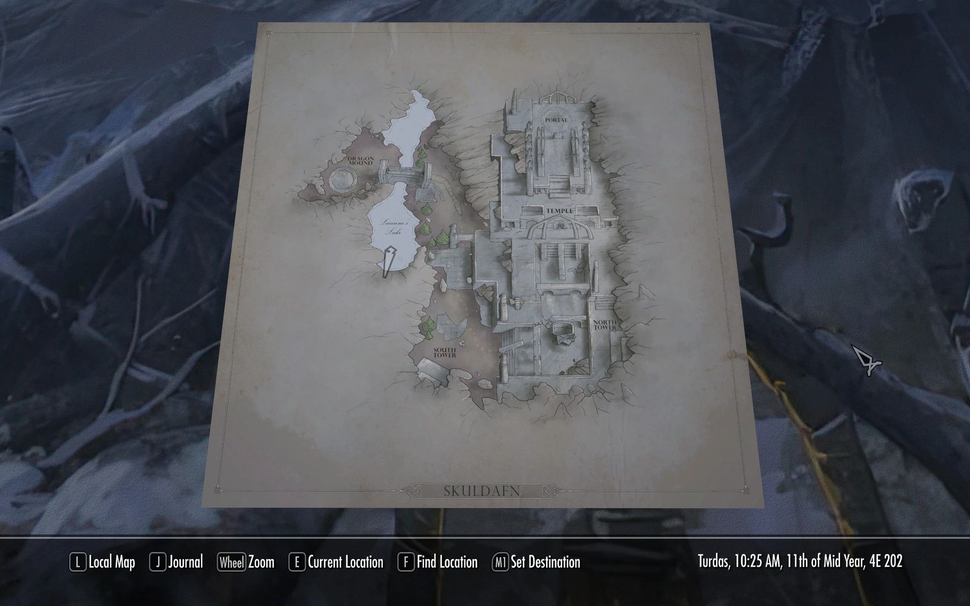 Skuldafn Paper Map for FWMF by Limon mod for The Elder Scrolls V: Skyrim Special Edition